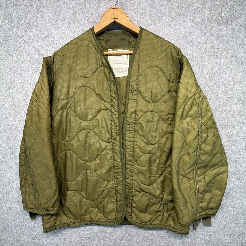 Cold Weather Field Coat Liner Men's Small Smokers Jacket Green Puffer Woobie